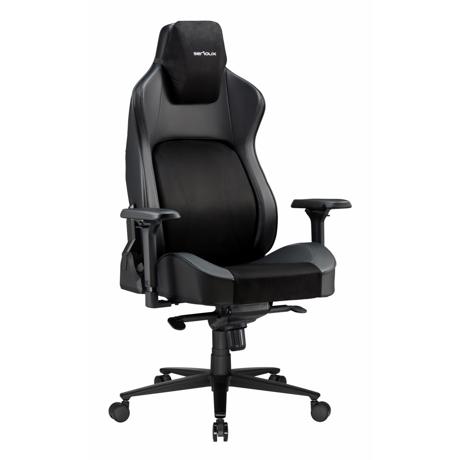 Scaun Gaming Serioux Prime, Capacitate greutate: 150 kg, Material suprafață: Piele, Material textil, Tip cotieră: Cotieră 4D, Tip mecanism: Mecanism tip broască, Tip pârghie pneumatică: 100 mm, ridicare pe gaz clasa 4, Tip bază: 350 mm, bază din aluminiu, Tip roți: 60 mm, roți din poliuretan