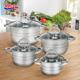 SET GATIT DIN INOX 8 PIESE, MEDINA, VANORA HOME VN-HJ-8PCS