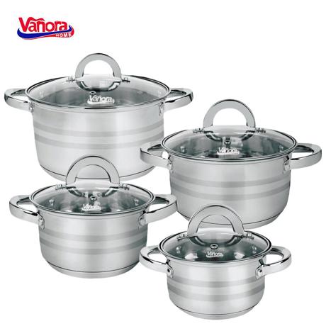 SET GATIT DIN INOX 8 PIESE, MEDINA, VANORA HOME