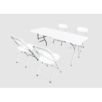 HR SET MASA CU 4 SCAUNE PLASTIC PLIABILE DMSP001