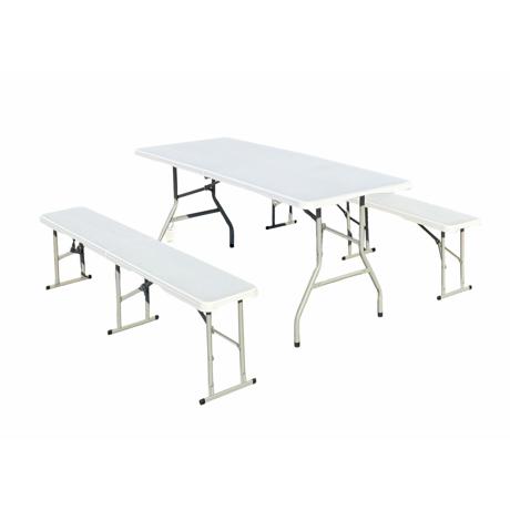 HEINNER SET MASA CU 2 BANCI PLASTIC PLIABILE