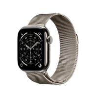 Apple Watch Series 11 GPS + Cellular 42mm Natural Titanium Case with Natural Milanese Loop