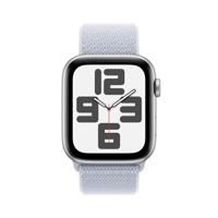 Apple Watch SE GPS 40mm Silver Aluminium Case with Blue Cloud Sport Loop MXEE3QC/A