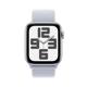 Apple Watch SE GPS 40mm Silver Aluminium Case with Blue Cloud Sport Loop MXEE3QC/A