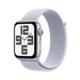 Apple Watch SE GPS 40mm Silver Aluminium Case with Blue Cloud Sport Loop MXEE3QC/A