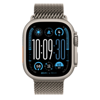 Apple Watch Ultra 2 GPS + Cellular 49mm Natural Titanium Case with Natural Titanium Milanese Loop - M MX5R3WB/A