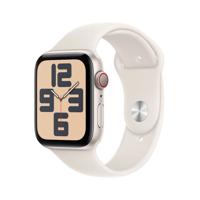 Apple Watch SE GPS + Cellular 44mm Starlight Aluminium Case with Starlight Sport Band - M/L MXGU3QC/A