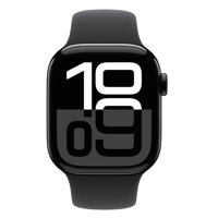 Apple Watch Series 10 GPS 42mm Jet Black Aluminium Case with Black Sport Band - S/M MWWE3QC/A