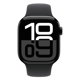 Apple Watch Series 10 GPS 42mm Jet Black Aluminium Case with Black Sport Band - S/M MWWE3QC/A