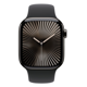 Apple Watch Series 10 GPS + Cellular 42mm Slate Titanium Case with Black Sport Band - M/L MWXH3QC/A