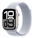 Apple Watch Series 10 GPS + Cellular 46mm Silver Aluminium Case with Blue Cloud Sport Loop MWY23QC/A