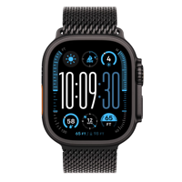 Apple Watch Ultra 2 GPS + Cellular 49mm Black Titanium Case with Black Titanium Milanese Loop - S MX4W3WB/A