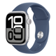 Apple Watch Series 10 GPS 42mm Silver Aluminium Case with Denim Sport Band - M/L MWWC3QC/A