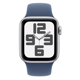 Apple Watch SE GPS + Cellular 40mm Silver Aluminium Case with Denim Sport Band - M/L MXGG3QC/A