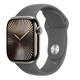 Apple Watch Series 10 GPS + Cellular 42mm Natural Titanium Case with Stone Grey Sport Band - M/L MWXE3QC/A
