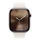 Apple Watch Series 10 GPS + Cellular 46mm Gold Titanium Case with Starlight Sport Band - M/L MWYY3QC/A