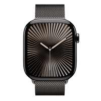 Apple Watch Series 10 GPS + Cellular 46mm Slate Titanium Case with Slate Milanese Loop - M/L MWYW3QC/A