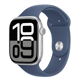 Apple Watch Series 10 GPS 46mm Silver Aluminium Case with Denim Sport Band - M/L MWWM3QC/A