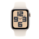 Apple Watch SE GPS 40mm Starlight Aluminium Case with Starlight Sport Band - M/L MXEG3QC/A