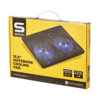 Cooling pad Serioux, SRXNCP007, Compatibilitate maxima 15.6", Iluminare LED: Albastru