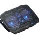 Cooling pad Serioux, SRXNCP025,, Compatibilitate maxima 17.3", 2 porturi USB, Iluminare LED Albastru