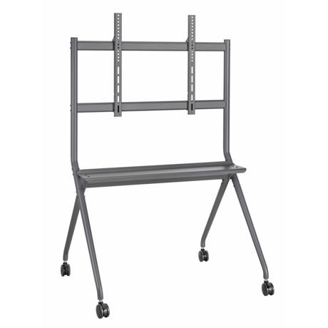 Stand TV mobil Serioux TV15068FW, compatibilitate  dimensiune ecran 50"-86, dimensiuni 1067x801x1725mm, VESA:  200x200, 300x200, 400x200, 300x300, 400x300, 400x400, 600x400, 800x400, 600x600, 800x600, greutate maxima suportata 120 kg, tv reglabil in inaltime, greutate maxima suportata raft, 10 kg