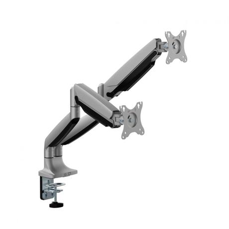 Suport 2 monitoare Serioux MM82-C024, compatibilitate  dimensiune ecran 17"-35",  greutate maximă suportata: (per ecran): 1~16kg,, VESA: 75x75, 100x100,, management cabluri