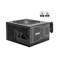 Sursa MSI MAG A750GN PCIE5 750W 80 PLUS GOLD, Active PFC, non modulara, Protectii OCP / OVP / OPP / OTP / SCP