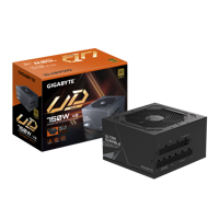 GIGABYTE UD750GM PG5 V2. Total power: 750 W, AC input voltage: 100 - 240 V, AC input frequency: 50/60 Hz. Motherboard power connector: 20+4 pin ATX, Motherboard power cable length: 61 cm, SATA power cable length: 150,600 mm. Purpose: PC, Power supply unit (PSU) form factor: ATX, 80 PLUS