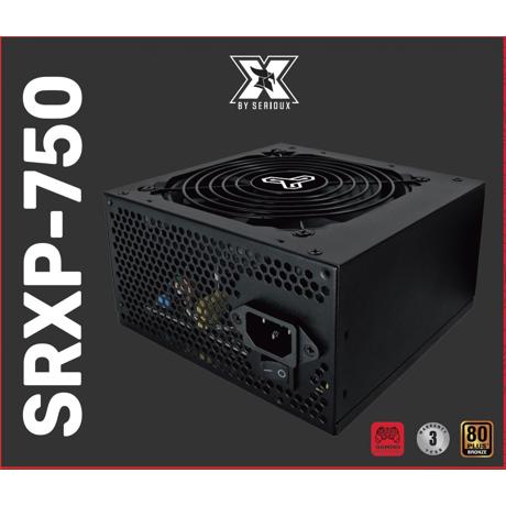 Sursa Serioux Energy 750W, Ventilator 12cm, ATX, material metal, cabluri: 20+4-pin, 1x4+4-pin, 2x6+2-pin, negru
