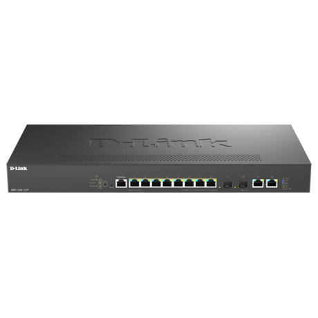 Switch D-Link DMS-1250-12TP , 8 porturi Gigabit, 2 porturi SFP+, Protocol 802.1D STP 802.1s MSTP 802.1w RSTP, rackabil