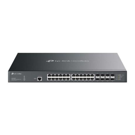 Omada 32-Port 10GE L2+ Managed Switch with 24-Port PoE++ PORT: 24× 10G RJ45 PoE++ Ports, 8× 10G SFP+ Slots, RJ45/USB Type C Console Port SPEC: 802.3bt/at/af (up to 90W/port), 770 W PoE Power, 1U 19-inch Rack- mountable Steel Case FEATURE: Integration with Omada SDN Controller, Static Routing, DHCP