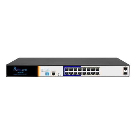 Extralink ARES  PoE Switch  16x Gigabit PoE/PoE+ 2x SFP 1x Console 150W Managed