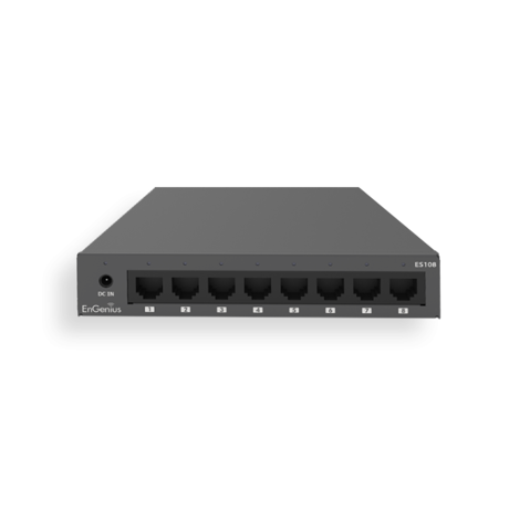 Switch Engenius Unmanaged Desktop 8-port GbE, standard wireless L1, capacitate switch 16 Gbps