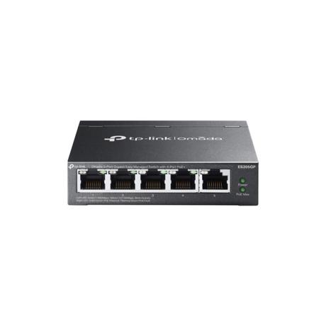 Omada 5-Port Gigabit Easy Managed Switch PORT: 5× Gigabit RJ45 Ports SPEC: Desktop Steel Case FEATURE: Integration with Omada SDN Controller, Flow Control, Loopback Detection, Port Isolation, Port Mirroring, LAG, VLAN, IGMP Snooping, QoS, Storm Control
