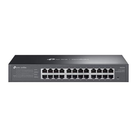 Omada 24-Port Gigabit Easy Managed Switch PORT: 24× Gigabit RJ45 Ports SPEC: 1U 13-inch Rack-mountable Steel Case FEATURE: Integration with Omada SDN Controller and Omada Cloud Essentials, Flow Control, Loopback Detection, Port Isolation, Port Mirroring, LAG, VLAN, IGMP Snooping, QoS, Storm Control
