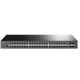 TP-LINK TL-SG3452X Switch JetStream cu management | 48× Porturi Gigabit L2+ și 4× Sloturi 10GE SFP+, Interfață: 48× Poturi RJ45 10/100/1000 Mbps, 4× Sloturi 10G SFP+, 1× Port RJ45 pe console, 1× Port Micro-USB pe console, Fără ventilatoare, Montare în rack, dimensiuni: 440 × 220 × 44 mm, Latime de