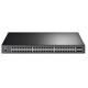 TP-LINK TL-SG3452XP Switch JetStream cu management | 4× Porturi 10GE SFP+ și 48× Porturi Gigabit, POE, Interfață: 48× Poturi RJ45 10/100/1000 Mbps PoE,  4× Porturi 10G SFP+, 1× Port RJ45 pe console, 1× Port Micro- USB pe console, 3 ventilatoare, Dimensiune: 440 × 300 × 44 mm, Montare în rack