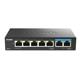 D-Link switch DMS-107, 7 porturi, Standarde si protocoale: IEEE 802.3 10BASE-T,  IEEE 802.3u 100BASE-TX,  IEEE 802.3ab 1000BASE-T,  IEEE 802.3bz 2.5GBASE-T5 porturi Gigabit, 2 porturi 2.5Gbps,  Capacitate 20 Gbps, fara ventilator, carcasa metal, dimensiuni: 145 x 82 x 28 mm, Greutate: 295.2 g, Auto