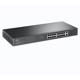 Switch TP-Link TL-SG1218MP, 18 porturi, POE, Unmanaged, Interfata: 16× PoE+ gigabit RJ45 ports, 2× gigabit non-PoE RJ45 ports, 2× combo gigabit SFP slots, 2 ventilatoare, Standarde si Protocoale: IEEE 802.3, IEEE 802.3u, IEEE 802.3ab, IEEE 802.3x, IEEE 802.3af, IEEE 802.3at, IEEE 802.1q, IEEE