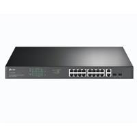 Switch TP-Link TL-SG1218MP, 18 porturi, POE, Unmanaged, Interfata: 16× PoE+ gigabit RJ45 ports, 2× gigabit non-PoE RJ45 ports, 2× combo gigabit SFP slots, 2 ventilatoare, Standarde si Protocoale: IEEE 802.3, IEEE 802.3u, IEEE 802.3ab, IEEE 802.3x, IEEE 802.3af, IEEE 802.3at, IEEE 802.1q, IEEE