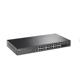 Switch TP-Link TL-SG3428X-UPS, Jetstream, managed L2+, 24× 10/100/1000 Mbps RJ45, 4× 10G SFP, 1× RJ45 Console Port, 1× Micro-USB Console Port, UPS power supply, Fanless, Rack Mountable, Switching Capacity 128 Gbps, Packet Forwarding Rate 95.23 Mpps.