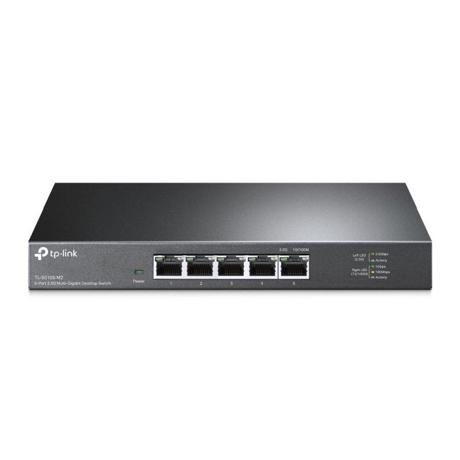 Switch TP-Link TL-SG105-M2, 5 porturi 2.5G , Desktop, 5× 100Mbps/1Gbps/2.5Gbp Ports, Auto-Negotiation, Auto-MDI/MDIX, Fanless, Standards and Protocols: IEEE 802.3, 802.3u, 802.3ab, 802.3x, 802.1p, 802.3bz, Switching Capacity: 25 Gbps, Packet Forwarding Rate: 18.6 Mpps.