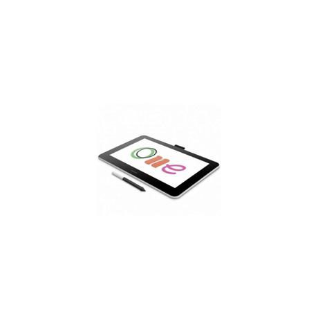 Tableta grafica WACOM One 13 touch pen display, interfata USB-C, display 13.3 inch, luminozitate 320 cd/m2, rezolutie optima 1920 x 1080 pixeli, rezolutie (Lines Per Inch) 2540 lpi, negru