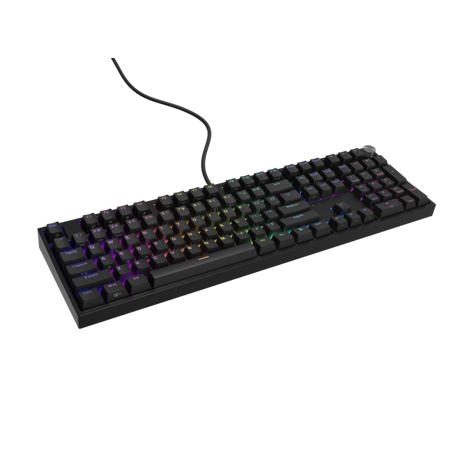 GAMING KEYBOARD GENESIS THOR 404 US LAYOUT RGB BACKLIGHT MECHANICAL BLACK GATERON YELLOW PRO