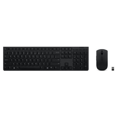 Lenovo Professional Wireless Rechargeable Combo Keyboard and Mouse - Overview and Service Parts; Mouse Resolution: 3-level Adjustable (default at 2400, 1600, 800) ; Levels can be configured via Lenovo Go Central Software up to 4000;Scrolling: 4-way scrolling (Up, Down, left, right); Number of