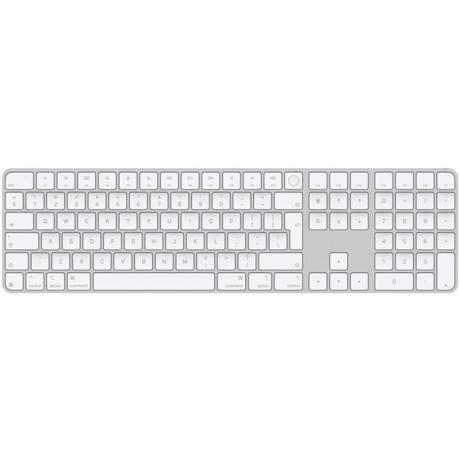 Apple Magic Keyboard (2024) w Touch ID and Numeric Keypad - International English - White Keys