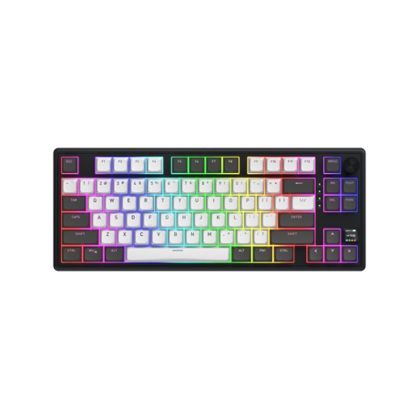 HATOR Skyfall Pro Wireless 80. Keyboard form factor: 80%. Keyboard style: Straight. Connectivity technology: Wired & Wireless, Device interface: USB + RF Wireless + Bluetooth, Keyboard key switch: Mechanical, Keyboard layout: QWERTY. Backlight type: RGB LED. Recommended usage: Gaming. Product