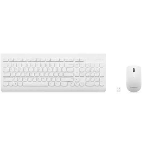 Kit tastatura si mouse Lenovo 510, US layout, Alb