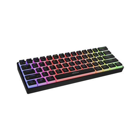 Tastatura gaming mecanica wireless Genesis Thor 660 G2 60% , iluminare RGB, switch-uri Brown, 61 taste, 13 butoane multimedia, negru